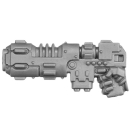 Warhammer 40k Bitz: Space Marines - Company Heroes - Torso C5d - Neo-Volkite Pistol, Right