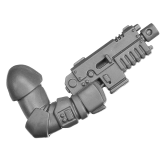 Warhammer 40k Bitz: Space Marines - Assault Intercessors - Torso E2b - Heavy Bolt Pistol, Right