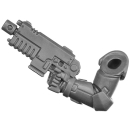 Warhammer 40k Bitz: Space Marines - Assault Intercessors - Torso E2b - Heavy Bolt Pistol, Right