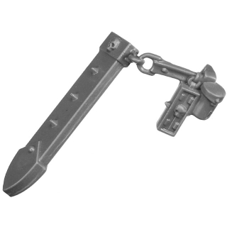 Warhammer 40k Bitz: Space Marines - Bladeguard Veterans - Torso B1e - Scabbard, Sergeant, Left