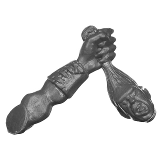 Warhammer ToW Bitz: Orcs & Goblins - Goblin Mob - Arm E - Skull, Left