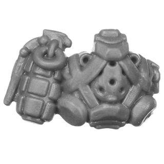 Warhammer 40k Bitz: Space Marines - Tactical Squad MkIII+VI Weapon H2b - Grenade+Gas Mask