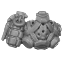 Warhammer 40k Bitz: Space Marines - Tactical Squad MkIII+VI Weapon H2b - Grenade+Gas Mask