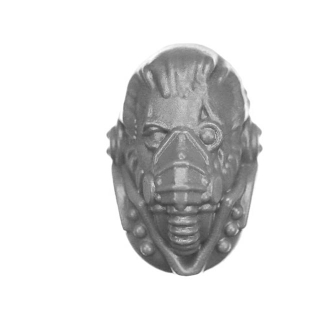 Warhammer 40k Bitz: Solar Auxilia - Lasrifle Section - Head D - Sergeant