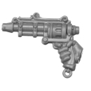 Warhammer 40k Bitz: Solar Auxilia - Tactical Command Section - Torso A3e - Archeotech Pistole, Rechts