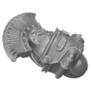 Warhammer 40k Bitz: Solar Auxilia - Tactical Command Section - Torso A1f - Kopf, Captain
