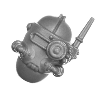 Warhammer 40k Bitz: Solar Auxilia - Tactical Command Section - Torso C1b - Augury Scanner, Head