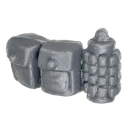 Warhammer 40k Bitz: Catachanische Dschungelkämpfer - Granate und Tasche