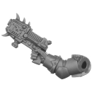 Warhammer 40K Bitz: Chaos Space Marines - Khorne Berserker - Torso A4d - Plasmapistole, Rechts