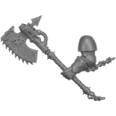 Warhammer 40K Bitz: Chaos Space Marines - Khorne Berserker - Torso B4a - Kettenaxt, Links