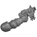 Warhammer 40K Bitz: Chaos Space Marines - Khorne Berzerkers - Torso B4b - Bolt Pistol, Right
