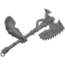 Warhammer 40K Bitz: Chaos Space Marines - Khorne Berserker - Torso C4a - Kettenaxt, Links