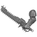Warhammer 40K Bitz: Chaos Space Marines - Khorne Berzerkers - Torso E3a - Chainsword, Left