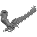 Warhammer 40K Bitz: Chaos Space Marines - Khorne Berzerkers - Torso E3a - Chainsword, Left