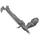 Warhammer 40K Bitz: Chaos Space Marines - Khorne Berserker - Torso G3a - Kettenschwert, Links