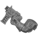 Warhammer 40K Bitz: Chaos Space Marines - Khorne Berzerkers - Torso H3b - Bolt Pistol, Right