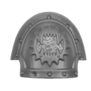 Warhammer 40K Bitz: Chaos Space Marines - Khorne Berzerkers - Shoulder Pad O