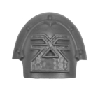 Warhammer 40K Bitz: Chaos Space Marines - Khorne Berzerkers - Shoulder Pad V - Champion