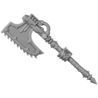 Warhammer 40K Bitz: Chaos Space Marines - Auserkorene - Waffe B3b - Kettenaxt, Links