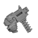 Warhammer 40K Bitz: Chaos Space Marines - Cultists - Torso B2c - Bolt Pistol, Right