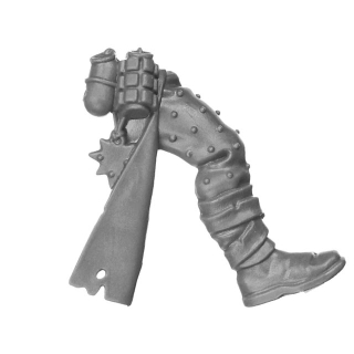 Warhammer 40K Bitz: Chaos Space Marines - Kultisten - Torso E1b - Bein, Rechts