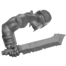 Warhammer 40K Bitz: Chaos Space Marines - Kultisten - Torso H1b - Kopf, Messer