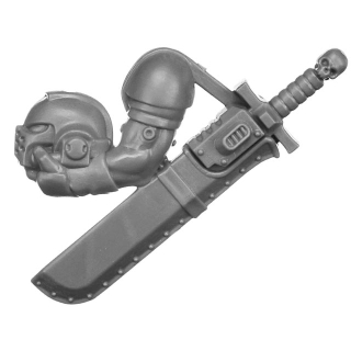 Warhammer 40k Bitz: Black Templars - Upgrades - Weapon I - Chainsword+Helmet