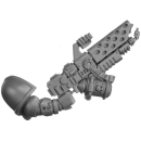 Warhammer 40k Bitz: Space Marines - Infernus Squad - Torso A3a - Pyroblaster
