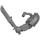 Warhammer 40k Bitz: Space Marines - Infernus Squad - Torso E3e - Knife, Sergeant, Left