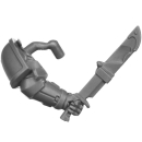 Warhammer 40k Bitz: Space Marines - Infernus Squad - Torso E3e - Knife, Sergeant, Left