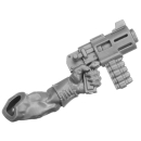 Warhammer 40K Bitz: Orks - Beast Snagga Boyz - Torso E2b - Knarre, Links