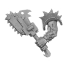 Warhammer 40K Bitz: Orks - Beast Snagga Boyz - Torso F2a - Choppa+Shoulder Pad, Left