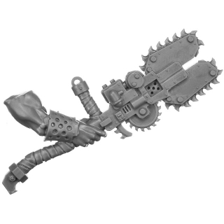 Warhammer 40K Bitz: Orks - Squighog Boyz - Torso D3h - Fetter Spalta, Rechts