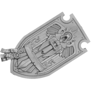 Warhammer 40k Bitz: Dark Angels - Deathwing Knights - Torso A4b - Sturmschild, Links