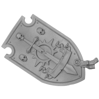 Warhammer 40k Bitz: Dark Angels - Deathwing Knights - Torso C3b - Storm Shield, Left