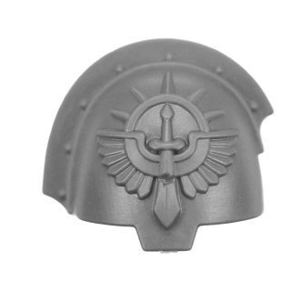 Warhammer 40k Bitz: Dark Angels - Deathwing Knights - Schulterpanzer C1 - Rechts