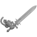 Warhammer 40k Bitz: Dark Angels - Deathwing Knights - Torso D2b - Power Sword, Right