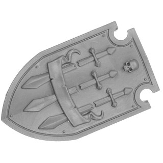 Warhammer 40k Bitz: Dark Angels - Deathwing Knights - Torso D3b - Storm Shield, Left