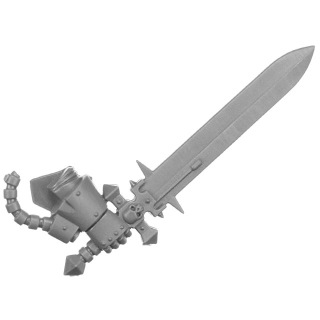 Warhammer 40k Bitz: Dark Angels - Deathwing Knights - Torso E2b - Power Sword, Right