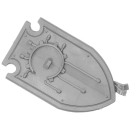 Warhammer 40k Bitz: Dark Angels - Deathwing Knights - Torso E3b - Sturmschild, Links