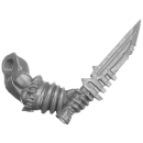 Warhammer AoS Bitz: Chaos - Bloodreavers - Weapon B6a - Knife, Left