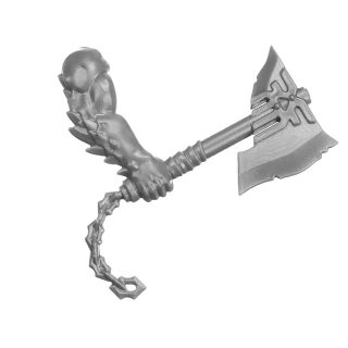 Warhammer AoS Bitz: Chaos - Bloodreavers - Weapon C7a - Axe, Right