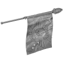 Warhammer 40k Bitz: Death Korps of Krieg - Command Squad - Torso D4b - Standarte, Links