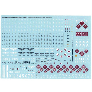 Transfers: Warhammer 40k - Astra Militarum Death Korps Transfer Sheet 205mm x 140mm