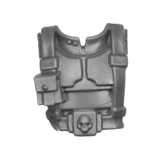 Warhammer 40k Bitz: Astra Militarum - Cadia Heavy Weapons Squad - Torso C3a - Sergeant, Front