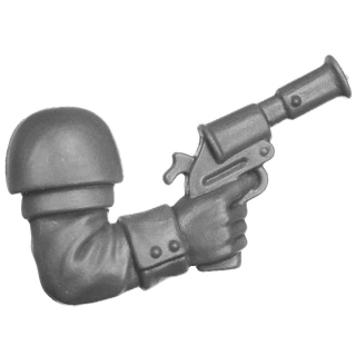 Warhammer 40k Bitz: Astra Militarum - Cadia Heavy Weapons Squad - Torso C3e - Sergeant, Pistol, Right