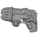 Warhammer 40k Bitz: Death Korps of Krieg - Torso G6d - Plasmapistole