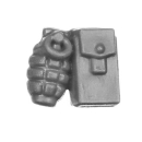 Warhammer 40k Bitz: Death Korps of Krieg - Accessory Q - Pouch+Grenade