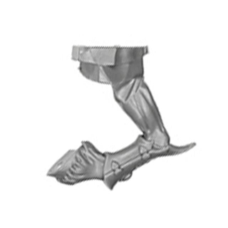 Warhammer ToW Bitz: Reiche der Hochelfen - Drachenprinzen von Caledor - Elfenross B3 - Bein, Rechts