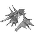 Warhammer ToW Bitz: Reiche der Hochelfen - Drachenprinzen von Caledor - Elfenross B5 - Kopf, Links